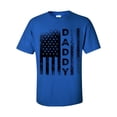 thumbnail image 1 of Men's Father's day Patriotic America Flag Daddy Short Sleeve T-shirt-Royal-xxxl, 1 of 4