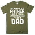 thumbnail image 1 of Men's Father's day T-shirt Dad gifts Birthday gift men's papa daddy dad tee shirt special dad tee (Large Military Green), 1 of 7