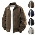 thumbnail image 1 of Men's Faux Leather Jacket Collar Zip Up Motorcycle PU Jackets Lightweight Outerwear Biker Vintage Coat Bomber Jacket (Black,3X-Large), 1 of 4