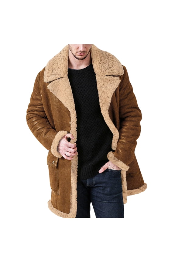 Men's Faux Leather Jacket Fleece Lining Motorcycle Jacket Lapel Waterproof Windproof PU Moto Vintage Bomber Hoodie