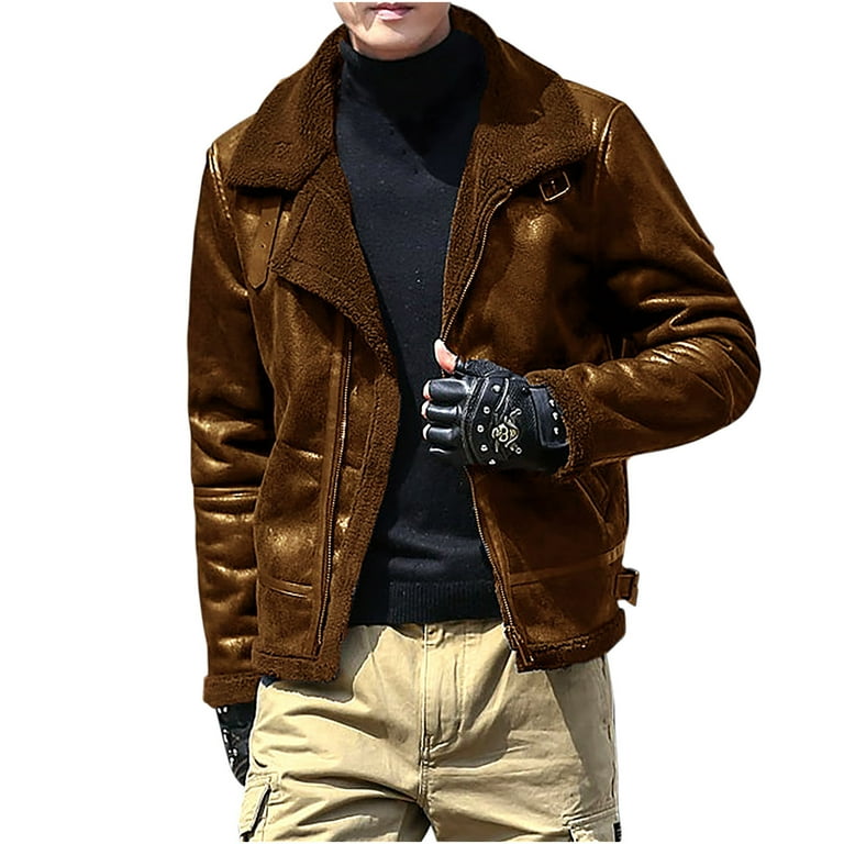 Fleece lined moto jacket shop