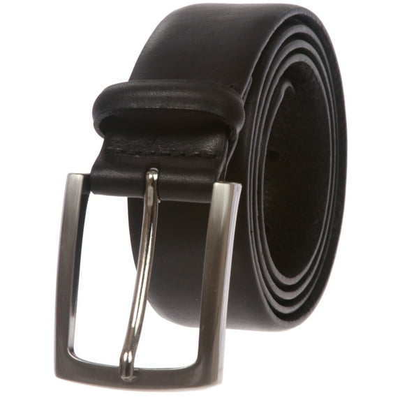 Men's Feather Edged Italian Leather Dress Belt