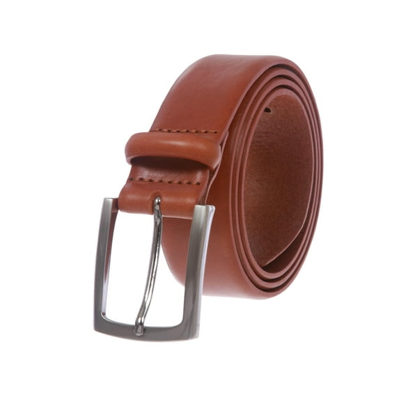 Men's Feather Edged Italian Leather Dress Belt