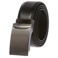 thumbnail image 1 of Men's Feather Edged Slide Leather Dress Belt with Automatic Buckle, 1 of 4