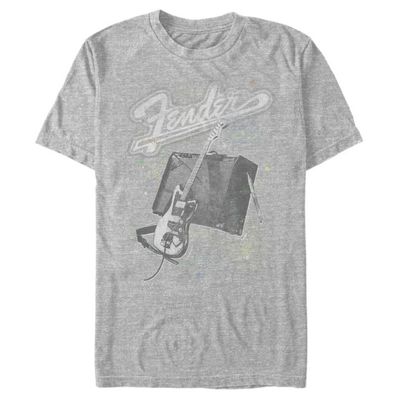Men's Fender Celestial Amp Logo  Graphic Tee Athletic Heather 3X Large