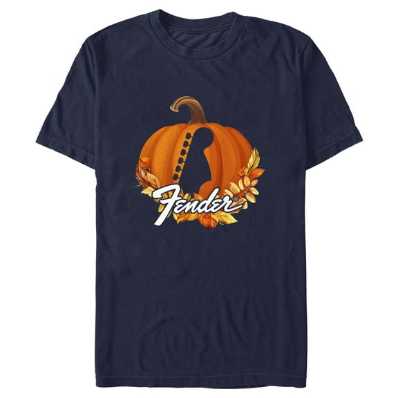Men's Fender Fall Leaves Pumpkin  Graphic T-Shirt