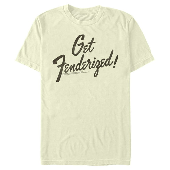 Men's Fender Get Fenderized! Graphic Tee Beige 3X Large
