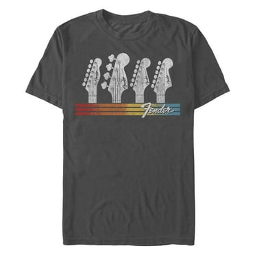 Men's Fender Guitar Headstocks  Graphic T-Shirt