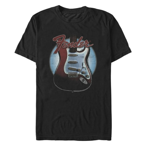 Men's Fender Guitar Spotlight Logo  Graphic Tee Black Small