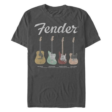 Men's Fender Guitars Distressed  Graphic T-Shirt