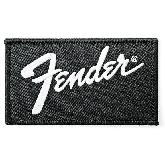 Men's Fender Logo Embroidered Patch Black