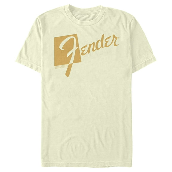 Men's Fender Retro Logo Graphic Tee Beige X Large