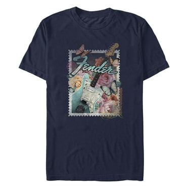 Men's Fender Stamp Electric Guitar  Graphic T-Shirt