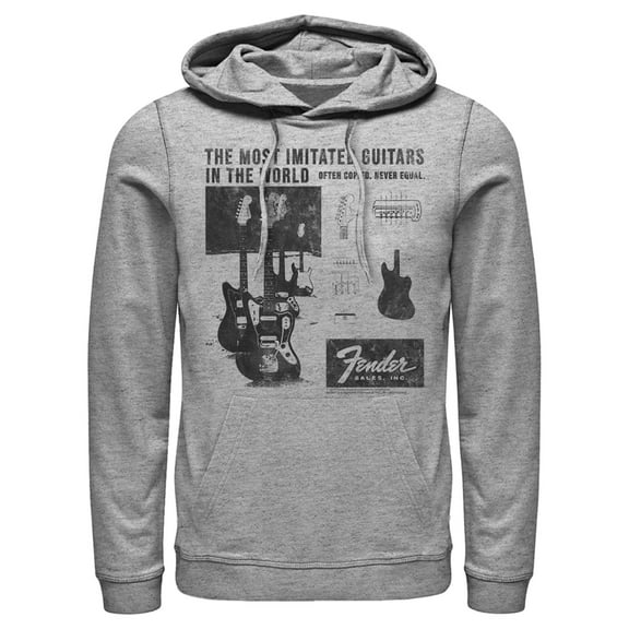 Men's Fender The Most Imitated  Pull Over Hoodie Athletic Heather Large
