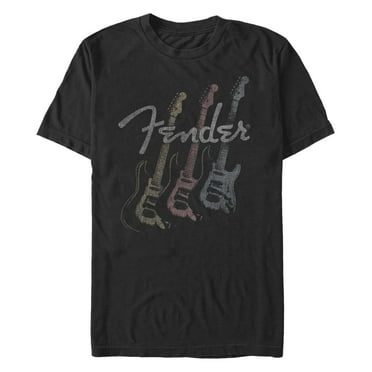 Men's Fender Triple Fret Logo  Graphic Tee Black Large