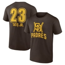 Men's Fernando Tatis Jr. Brown San Diego Padres Fastball Player Name & Number T-Shirt