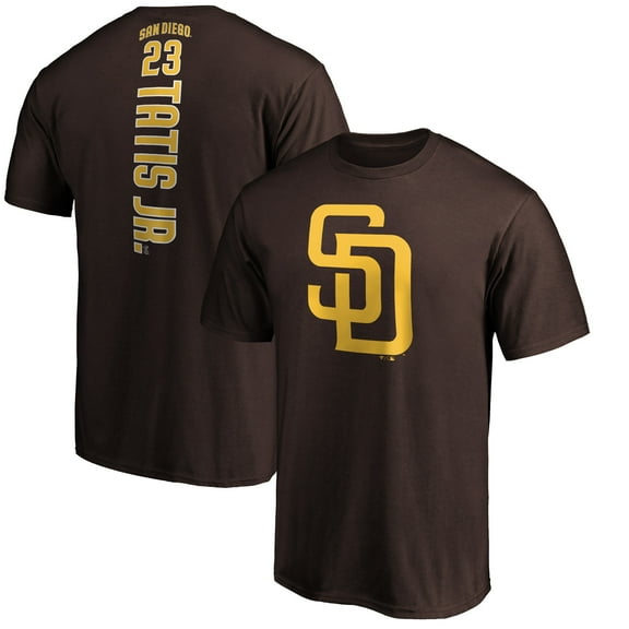 Men's Fernando Tatis Jr. Brown San Diego Padres Playmaker Name & Number T-Shirt