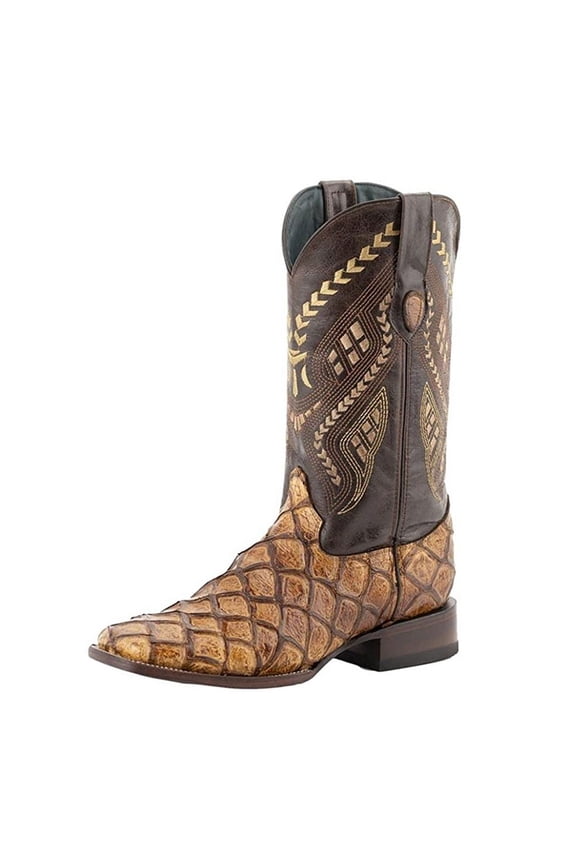 Men's Bronco Square Toe Boots, Color: Cigar, Size: 9-EE