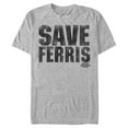 thumbnail image 1 of Men's Ferris Bueller's Day Off Retro Save  Graphic Tee Athletic Heather Medium, 1 of 4