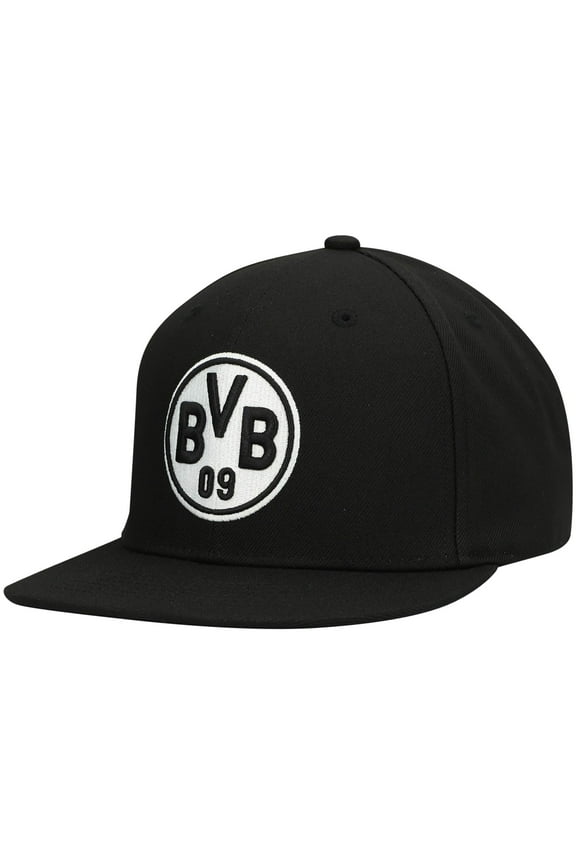 Men's Fi Collection Black Borussia Dortmund Hit Snapback Hat - OSFA