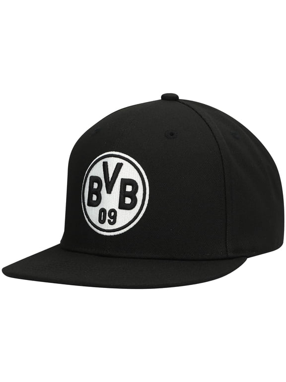 Men's Fi Collection Black Borussia Dortmund Hit Snapback Hat - OSFA