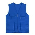 thumbnail image 1 of Men's Field Jacket Vest with Multiple Pockets for Emergency Fishing and Outdoor Activities Mens Muscle Gym Tank Top Breathable Sleeveless Shirts for Active Men, 1 of 3