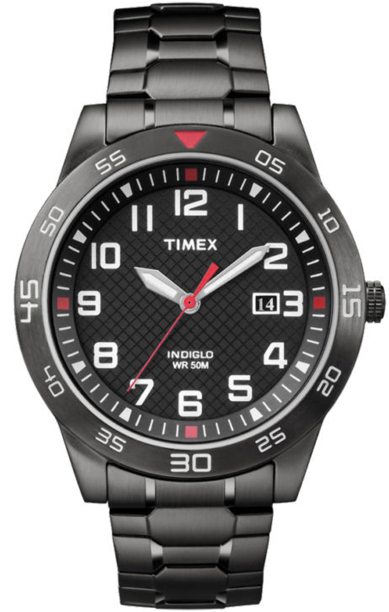 Men's Fieldstone Way Watch, Black Stainless Steel Expansion Band ...