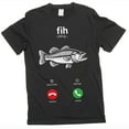 thumbnail image 1 of Men's Fih Meme T-shirt Fishing Funny Joke Tee Shirt Humor Humorous Gifts Fisherman tee, 1 of 6