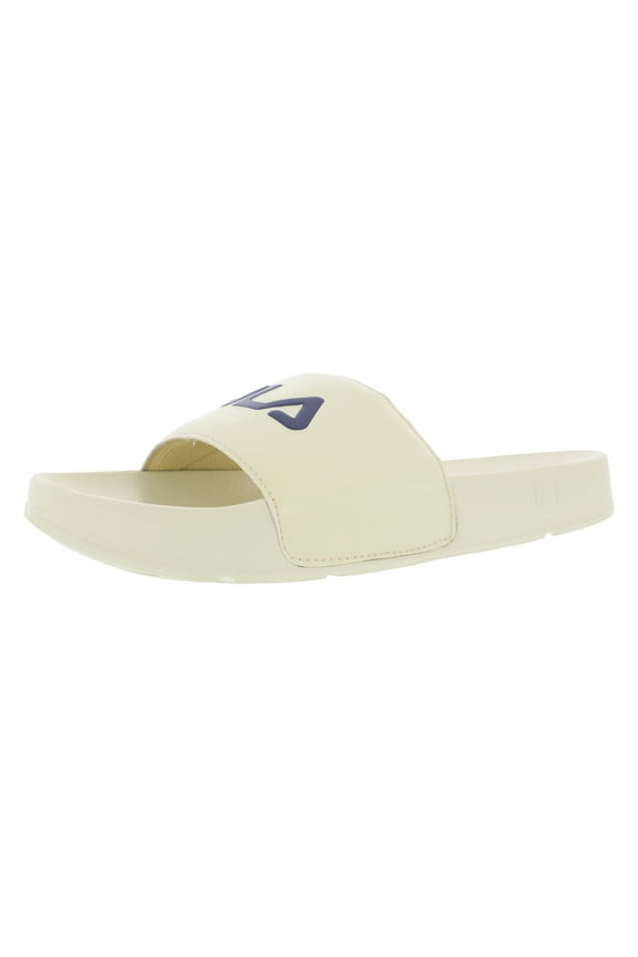 Drifter Slide Mens Shoes Size 4, Color: Cream/Navy/Red