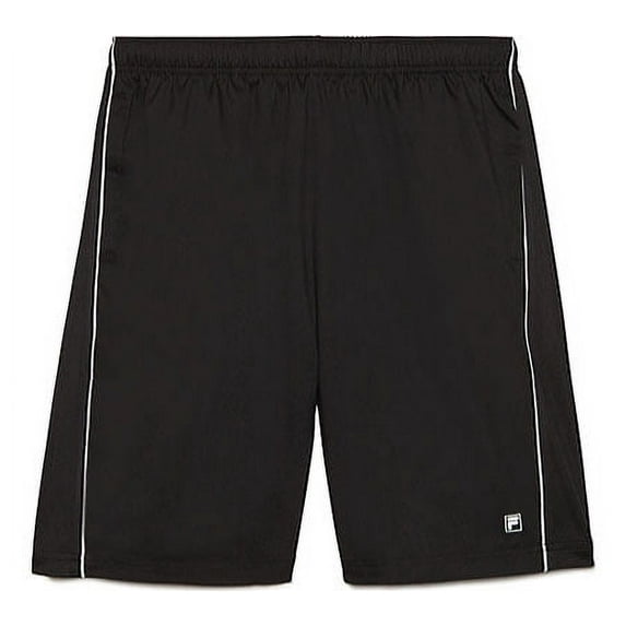 Fila Men's Core 9" Tennis Short (Black/White, X-Small)