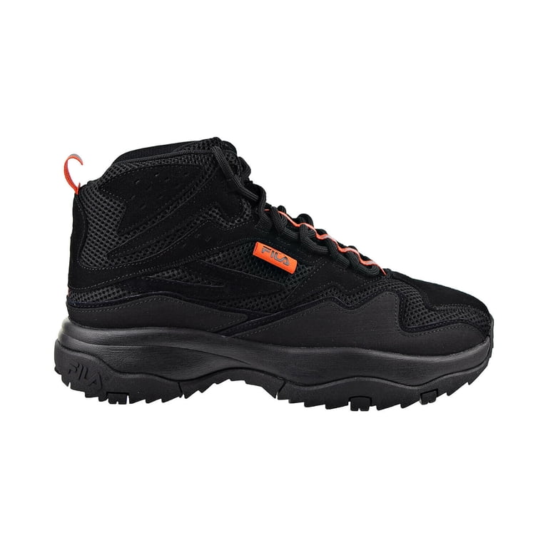 FILA Men's Ranger Boot, Black, Leather and Textile, Reflective