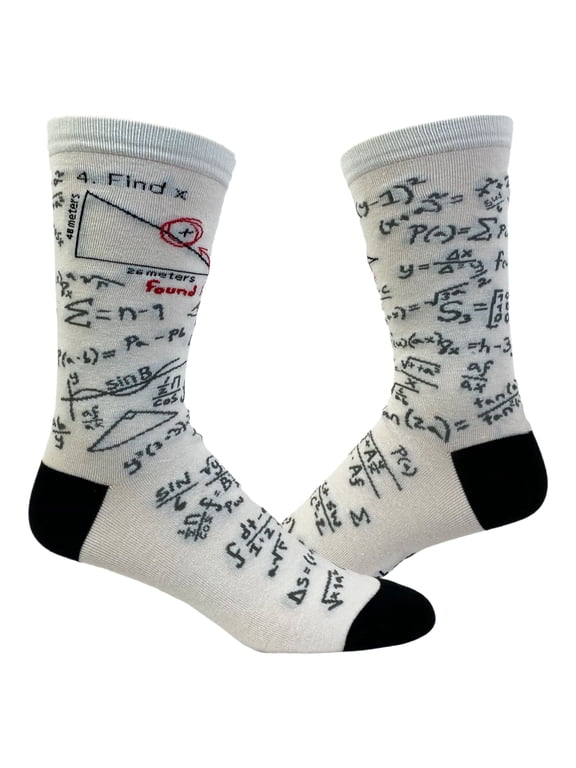 Men's Find X Socks Funny Nerdy Math Science Sarcastic Graphic Novelry Footwear