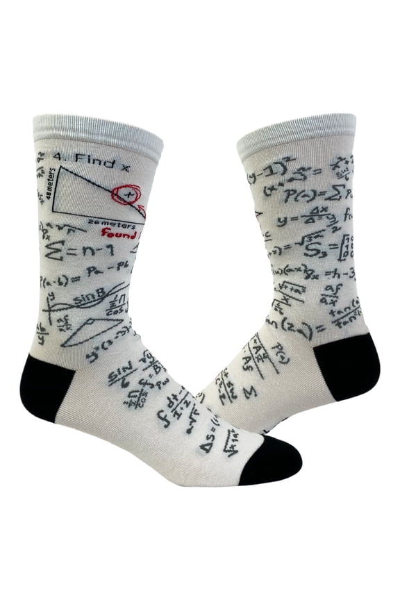 Men's Find X Socks Funny Nerdy Math Science Sarcastic Graphic Novelry Footwear