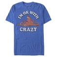thumbnail image 1 of Men's Finding Dory Hank Ok With Crazy  Graphic Tee Royal Blue Heather Small, 1 of 4
