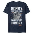 thumbnail image 1 of Men's Finding Nemo Bruce Sorry For Hangry  Graphic Tee Navy Blue Medium, 1 of 4