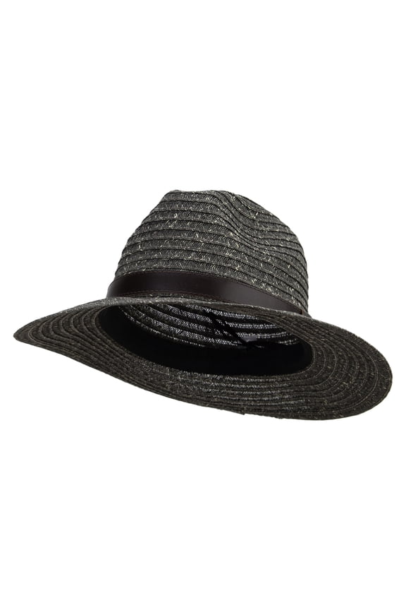 Men's Fine Weave 3" Brim Fedora - Grey Tweed XL