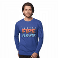 thumbnail image 1 of Men’s Fire Flower Heavyweight Long Sleeve T-Shirt – 100% Cotton Workwear Crew Neck, 1 of 3
