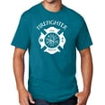 thumbnail image 1 of Men's Firefighter T-shirt, 6XL Teal Blue, 1 of 2