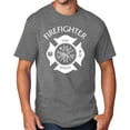 thumbnail image 1 of Men's Firefighter T-shirt, Large Graphite Heather - TALL, 1 of 2