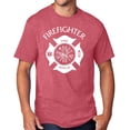thumbnail image 1 of Men's Firefighter T-shirt, Medium Heather Red, 1 of 2