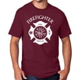 thumbnail image 1 of Men's Firefighter T-shirt, Small Cardinal Red, 1 of 2