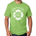 thumbnail image 1 of Men's Firefighter T-shirt, XL Lime Green, 1 of 2