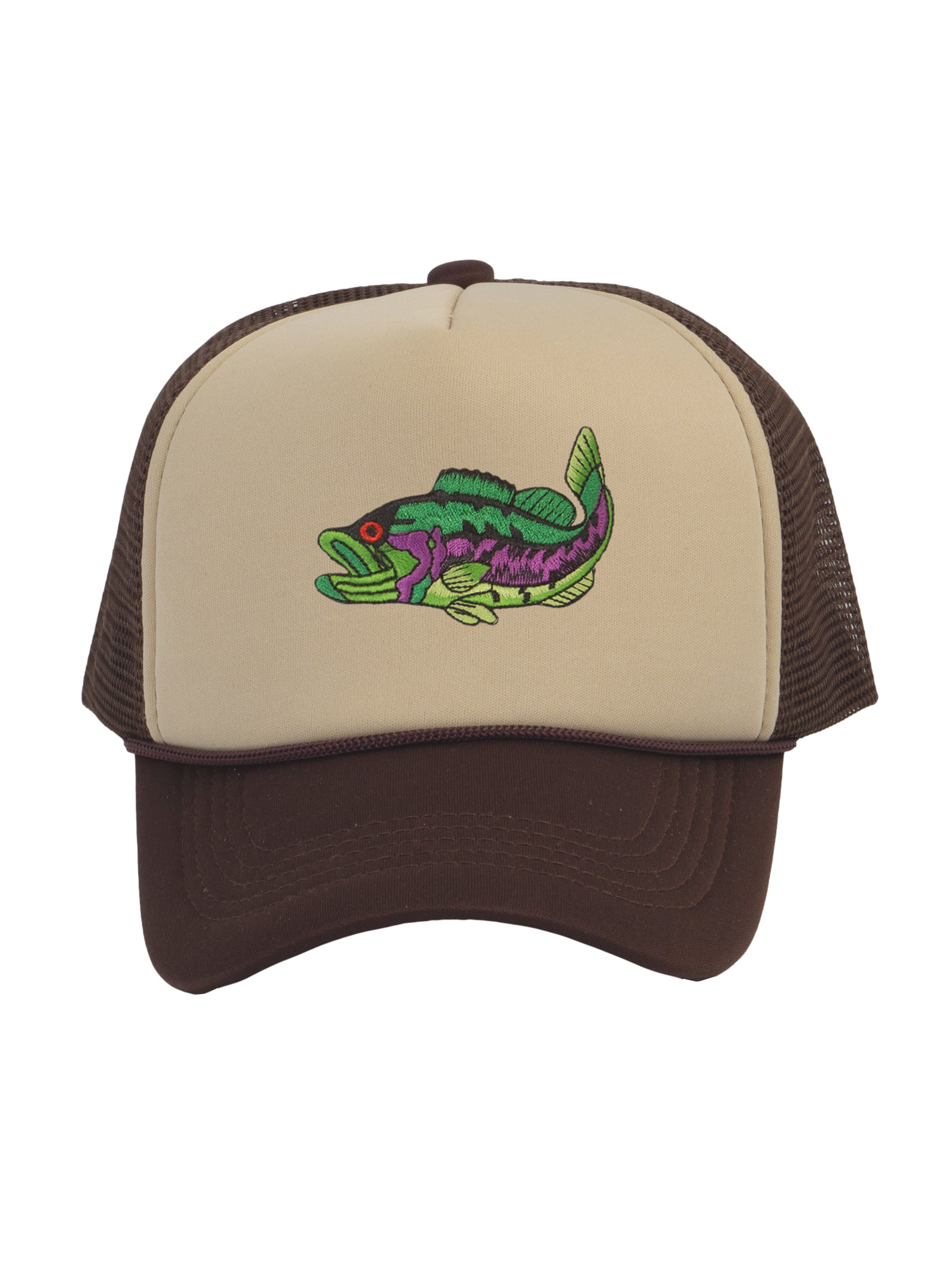 Men's Outdoors Fishing Trout Scenic Forest Woodland Embroidered