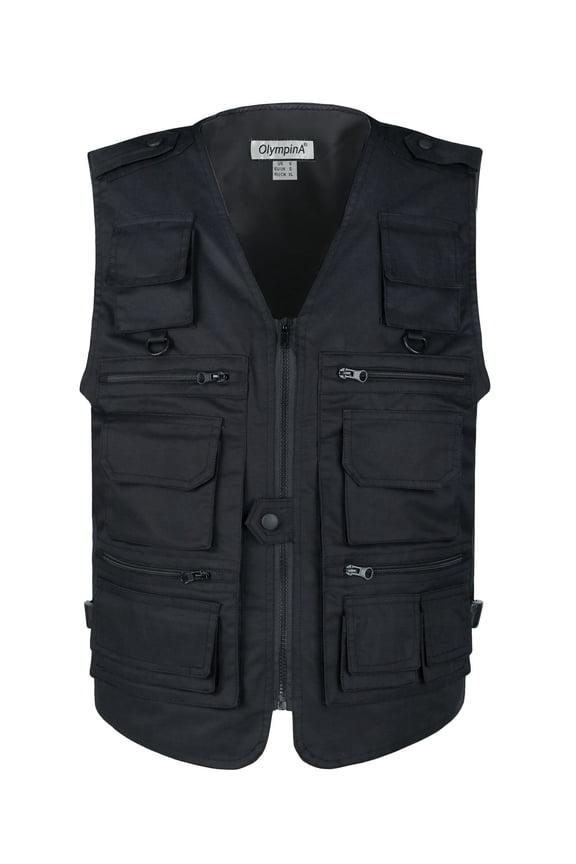 Men's Fishing Hunting Zipper Multi Pockets Work Utility Outdoors Travel Cargo Camo Vest