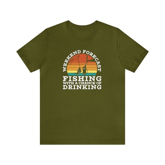 Men's Fishing Shirt, Fishing Drinking Shirt