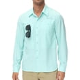 thumbnail image 1 of Men's Fishing Shirts Casual Cargo Hiking Shirt Long Sleeve UPF 50+ Button Down Tactical Shirts Men's Blouse for Working Hiking, 1 of 6