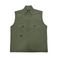 thumbnail image 1 of Men's Fishing Vest Outdoor Lightweight Fishing Work Photo Safari Cargo Vest Army Green S, 1 of 4