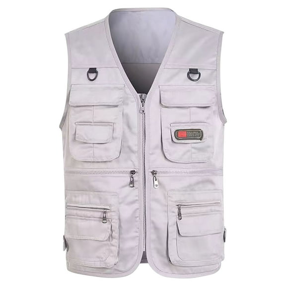 Men’s Fishing Vest Summer Outdoor Lightweight Work Travel Photo Vest Waistcoat with Multi Pockets