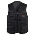 thumbnail image 1 of Men’s Fishing Vest Summer Outdoor Lightweight Work Travel Photo Vest Waistcoat with Multi Pockets, 1 of 3