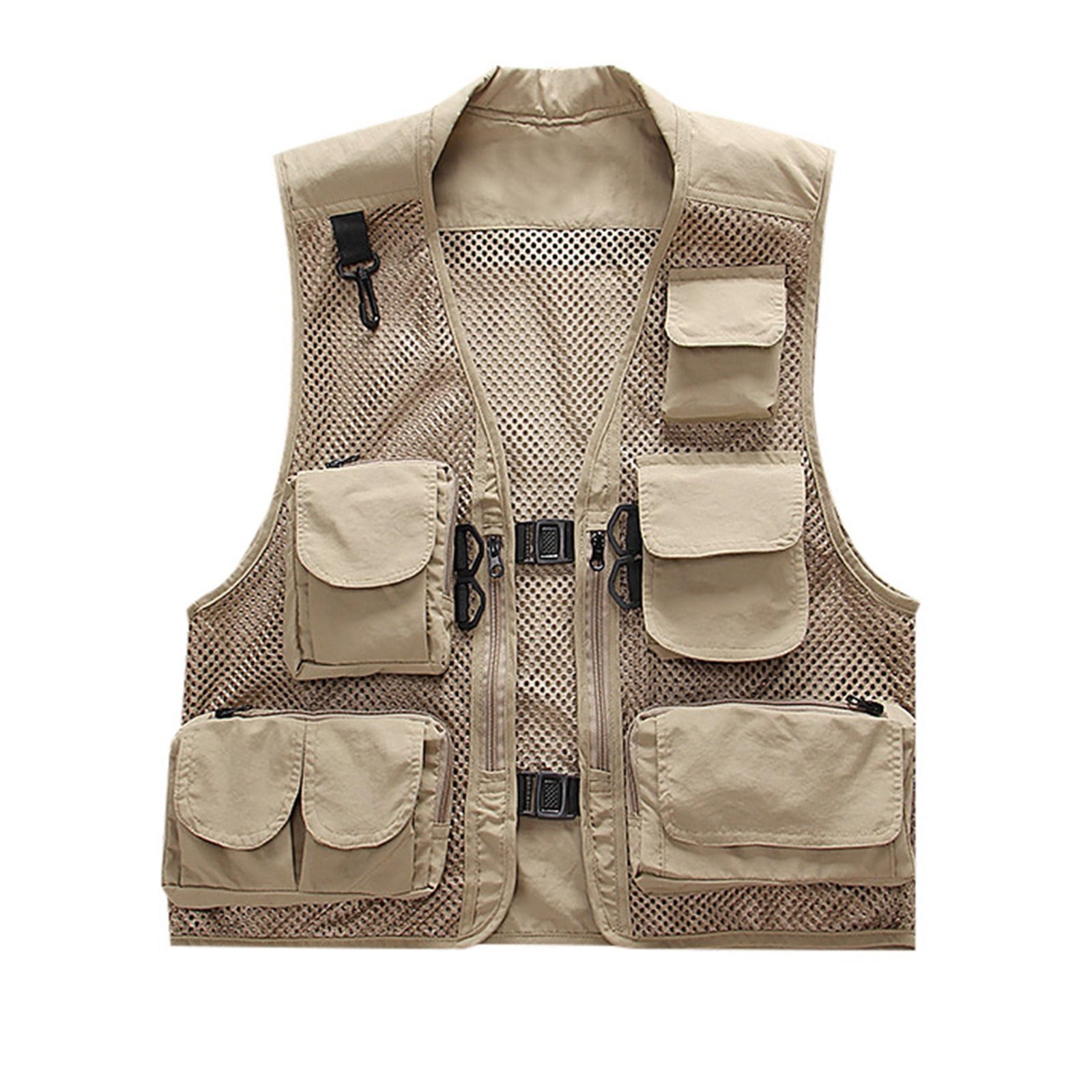 Men's Fishing Vest Utility Travel Vest With Pockets Outdoor Work Photo